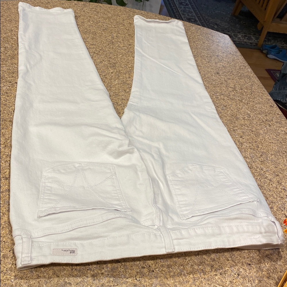 Kut From The Kloth Catherine Boyfriend White Jeans Size 16 Style KP494MF2 - Picture 10 of 17